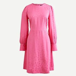 NWT J. Crew Tall Shift Dress, Jacquard Floral Dot